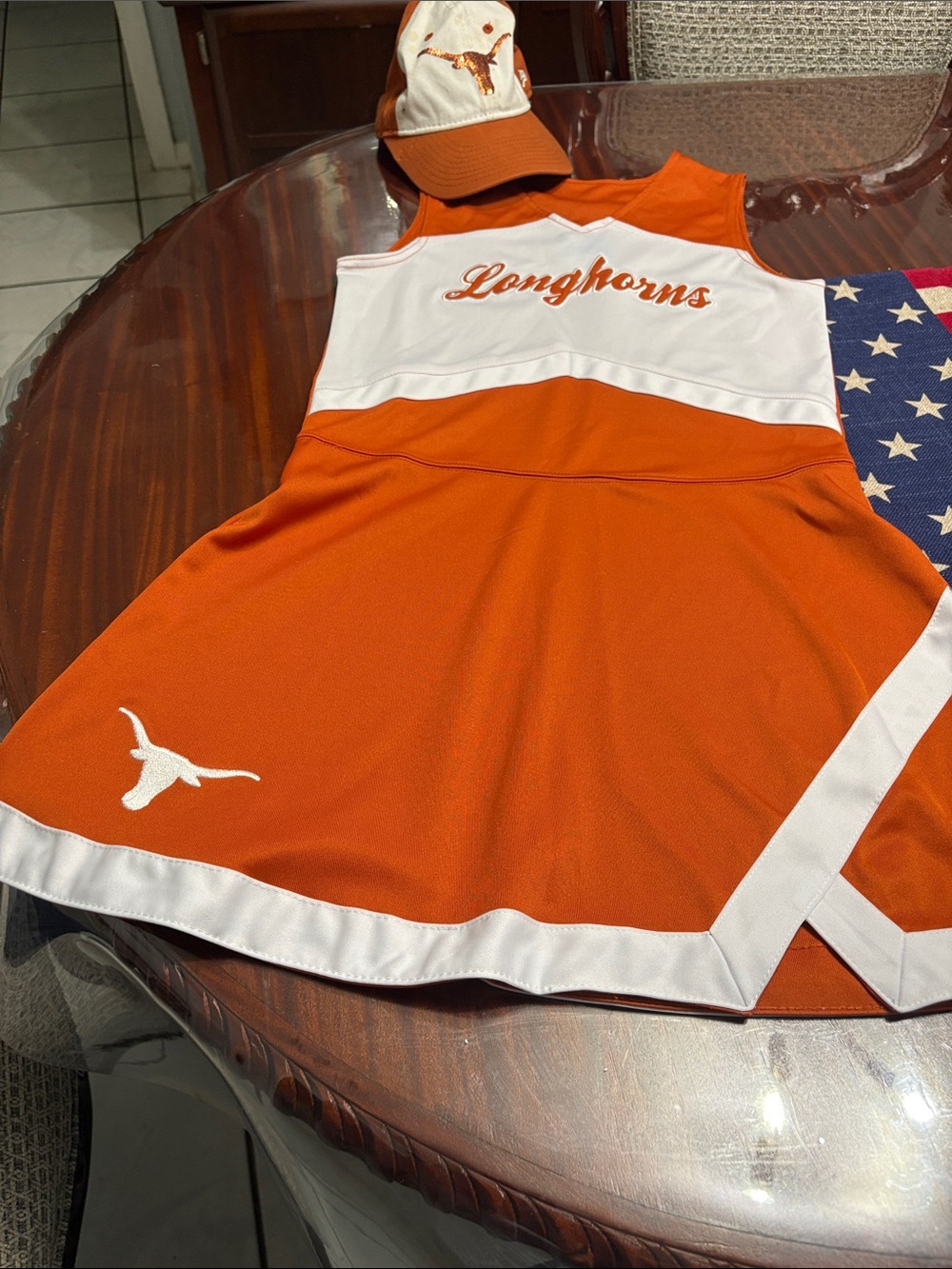 Girls' Orange & White Longhorns Cheer Dress